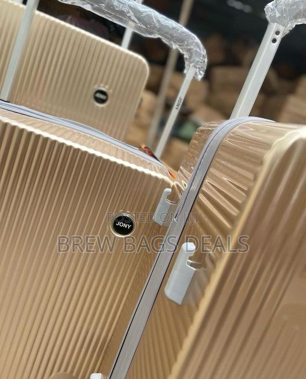 Original Jony Wide Puller Fiber Anticrack 3set Gold Suitcase · Photo 4