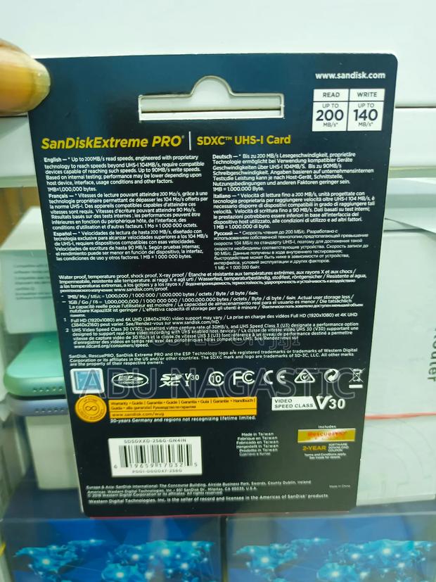 Sandisk Extreme Pro Camera SD Card 256GB · Photo 2