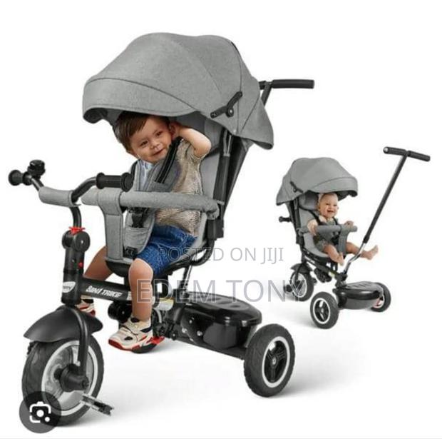 Besrey 8 in 1 Kids Tricycle Stroller, With Push Handle. · Photo 3