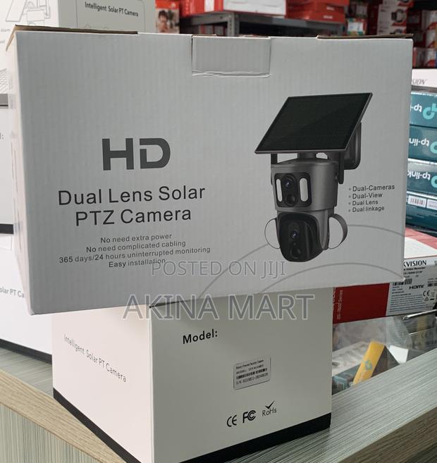 PTZ Solar Camera Two Screens Camera Outdoor Solar · Photo 2