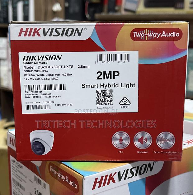 Hikvision 2mp Full Color Two Way Audio Siren Indoor Camera · Photo 3