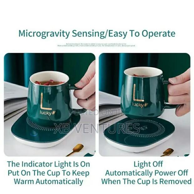 Ceramic Coffee Cup + Automatic Heating Pad Energy Saving · Photo 2