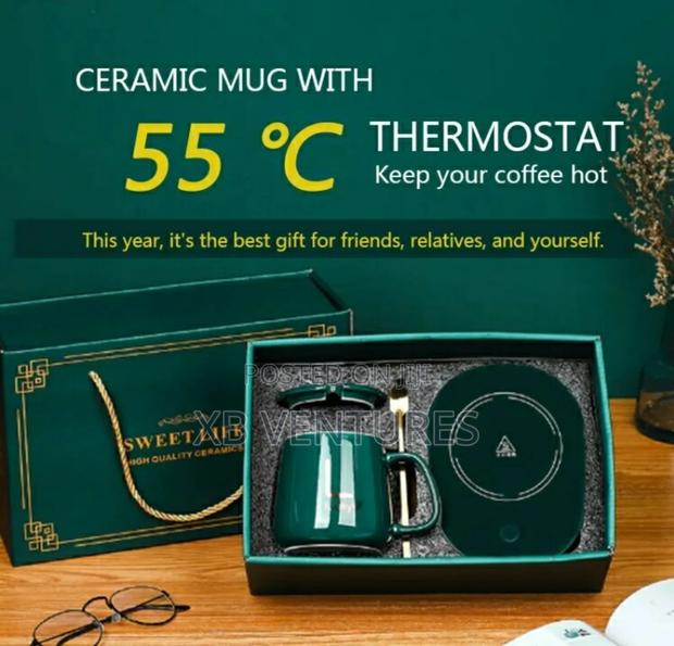 Ceramic Coffee Cup + Automatic Heating Pad Energy Saving · Photo 4