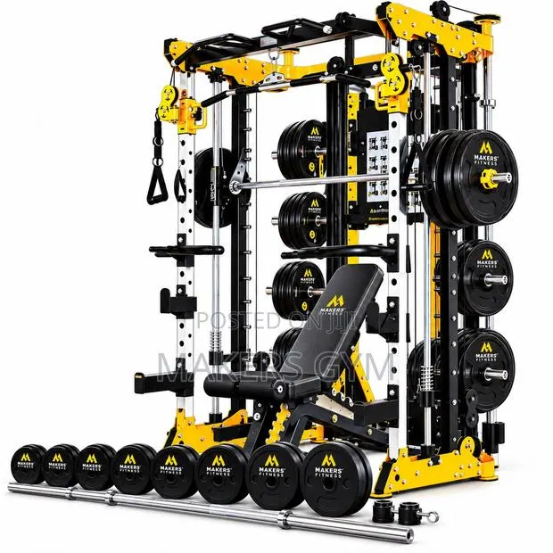 Smith Machine (All-in-One Power) With Weight and Bench