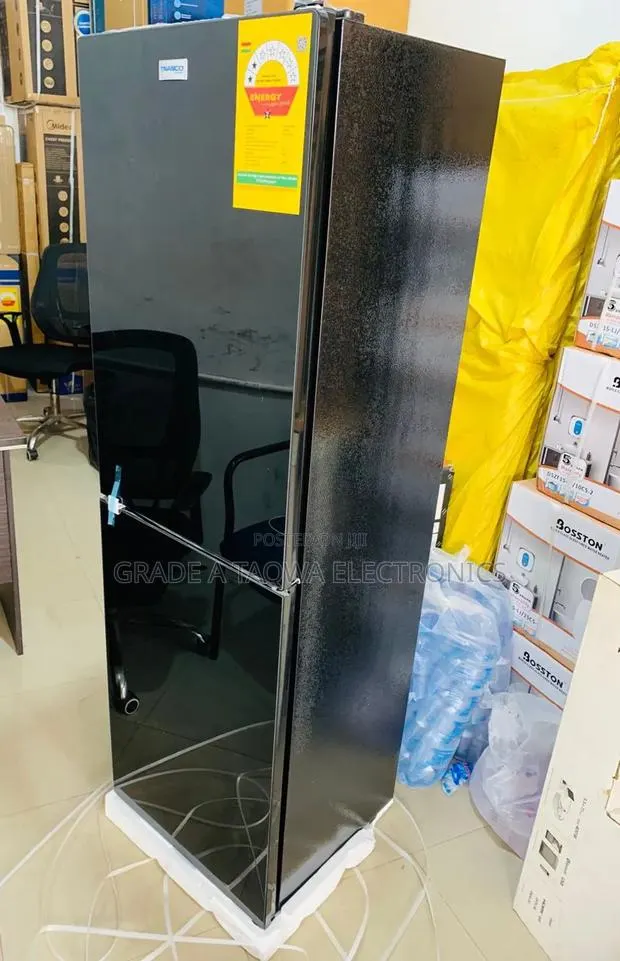 Beautiful Black Nasco 196l Bottom Freezer Refrigerator · Photo 1
