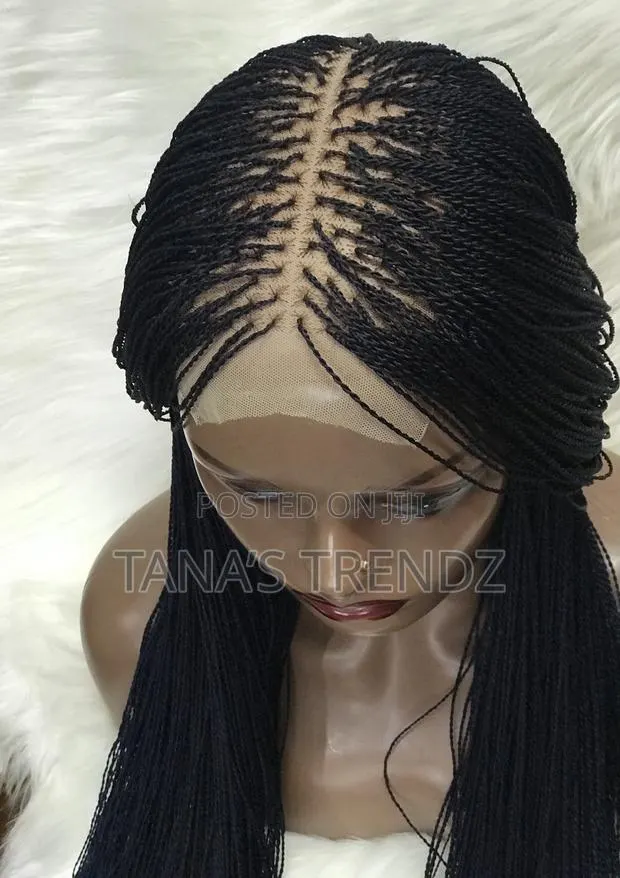 Luxurious Micro Twist Braided Ladies Wig 36” · Photo 1