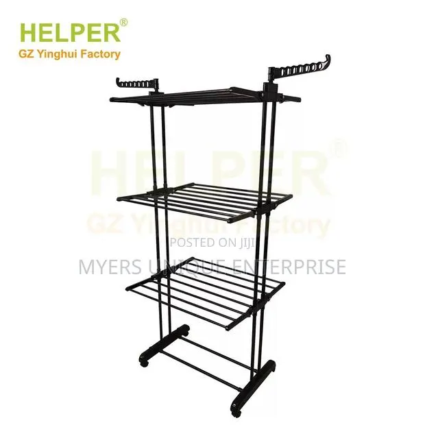 Wheeled 4 Tier Clothes Drying Stand,Easy to Move-50kg · Photo 1