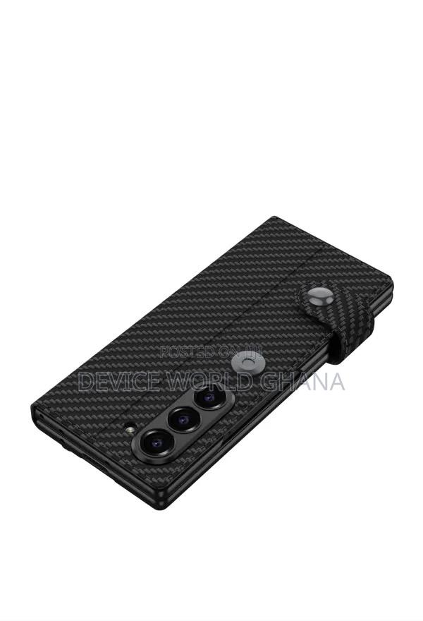 Nuback Leather Flip Case for Samsung Z Fold 6 With Pen Slot · Photo 5