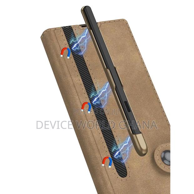 Nuback Leather Flip Case for Samsung Z Fold 6 With Pen Slot · Photo 3