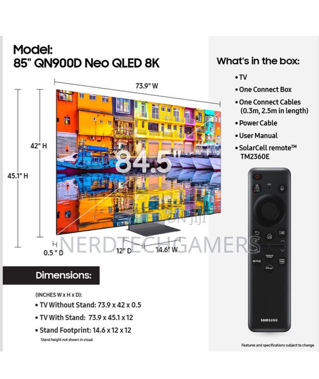 Samsung QN900D 85" HDR Smart Neo QLED Mini-Led TV · Photo 4