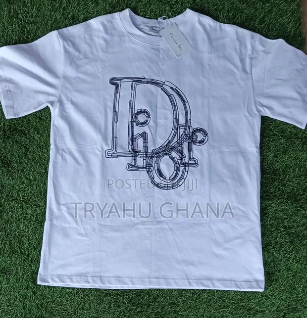 White Dior Round-Neck Top for Sale at Tryahu Now · Photo 1