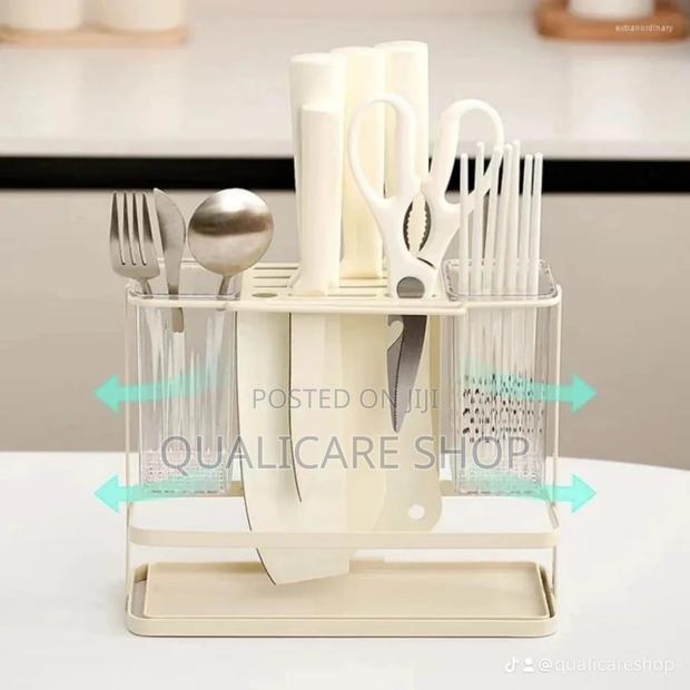 Metal Cutlery Organizer/Kitchen Organizer (Cream) · Photo 2