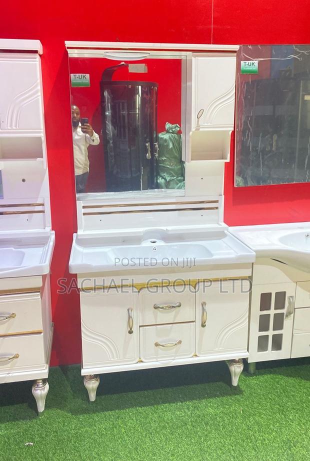 Standing Washroom Cabinets Mirror 80cm · Photo 1