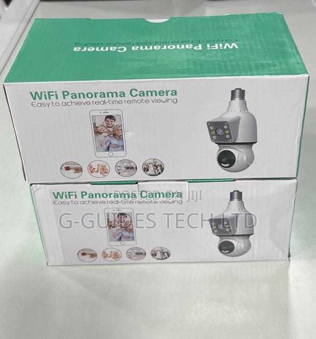Panorama Wifi Bulb Camera Dual Lens, 4mp Bulb Camera 2-Len · Photo 5