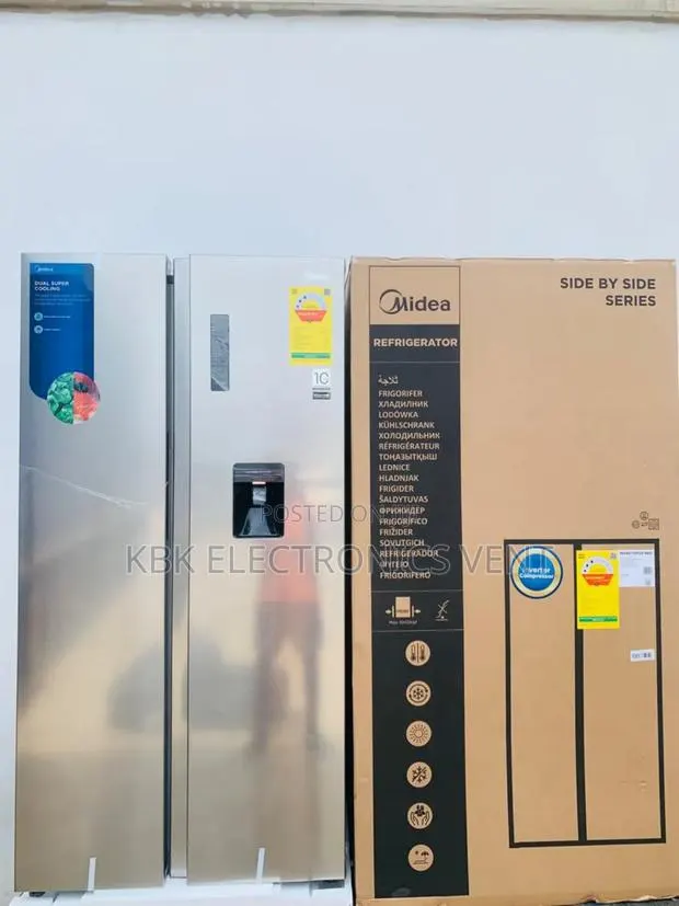 Midea 553liters Side by Side Refrigerator Water Dispenser · Photo 1