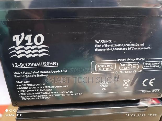 UPS Battery 12V 9ah / 20HR Initial Current Less Than 2.7a · Photo 2