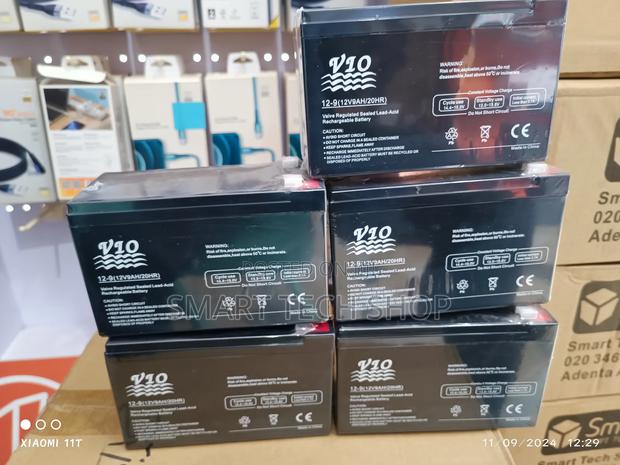 UPS Battery 12V 9ah / 20HR Initial Current Less Than 2.7a · Photo 1
