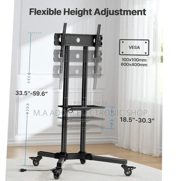 Affordable Mobile Tv Trolley Suitable for Tv Between 32”-70” · Photo 1