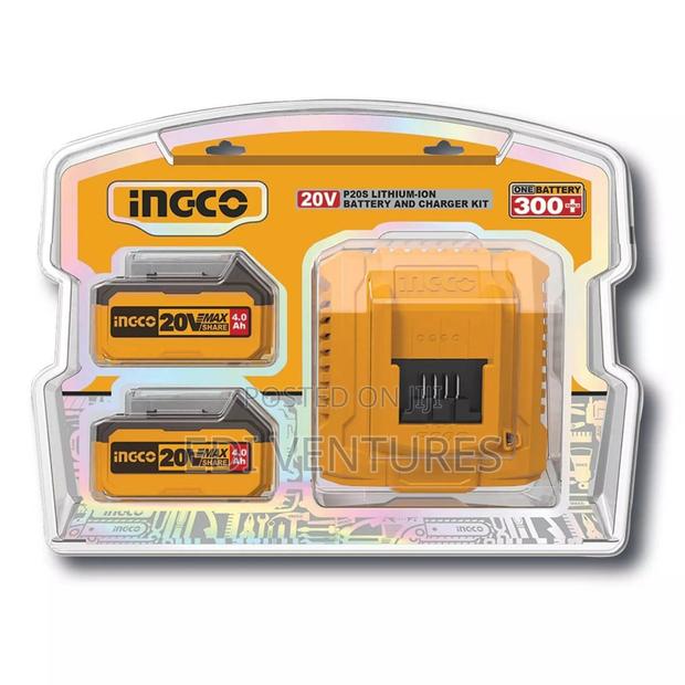 Ingco 20V 2ah P20S Lithium-Ion Battery and Charger Fbcpk1424 · Photo 2
