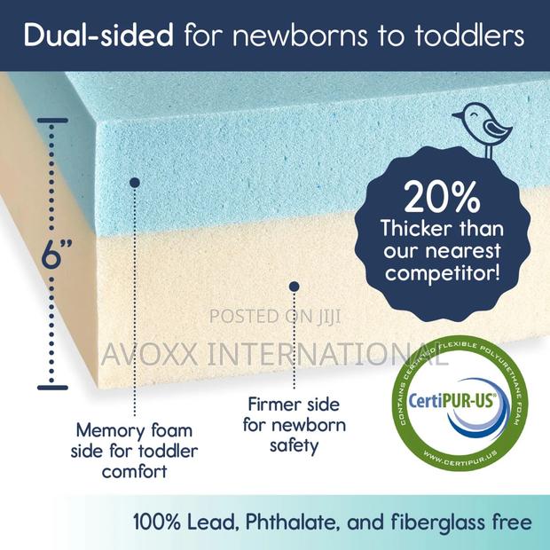Hiccapop Baby/Toddler Crib Mattress - Dual Sided Memory Foam · Photo 4