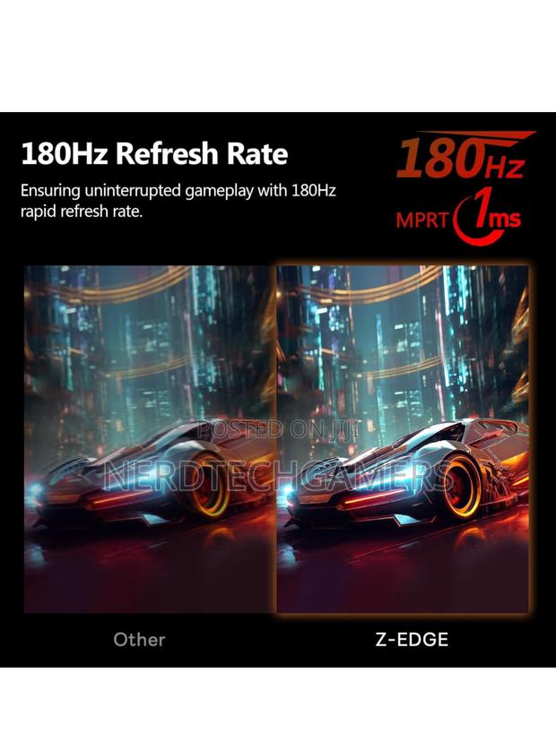 Z-Edge 24-Inch Curved Gaming Monitor 180hz Gaming Monitor · Photo 4