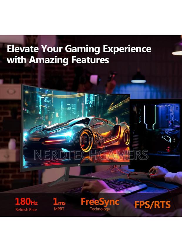 Z-Edge 24-Inch Curved Gaming Monitor 180hz Gaming Monitor · Photo 5