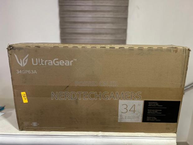 Lg Ultragear QHD 34-Inch Gaming Monitor 34gp63a 160hz, Black · Photo 1