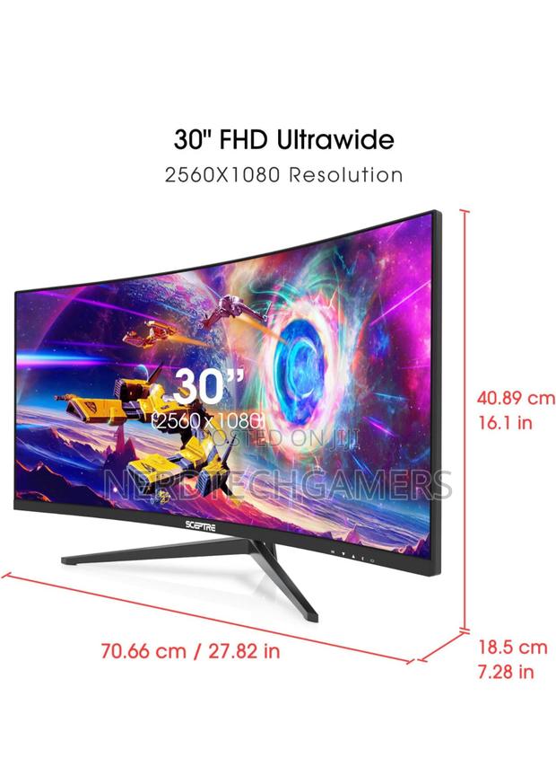 Sceptre 30-Inch Curved Gaming Monitor 21:9 2560x1080 · Photo 3