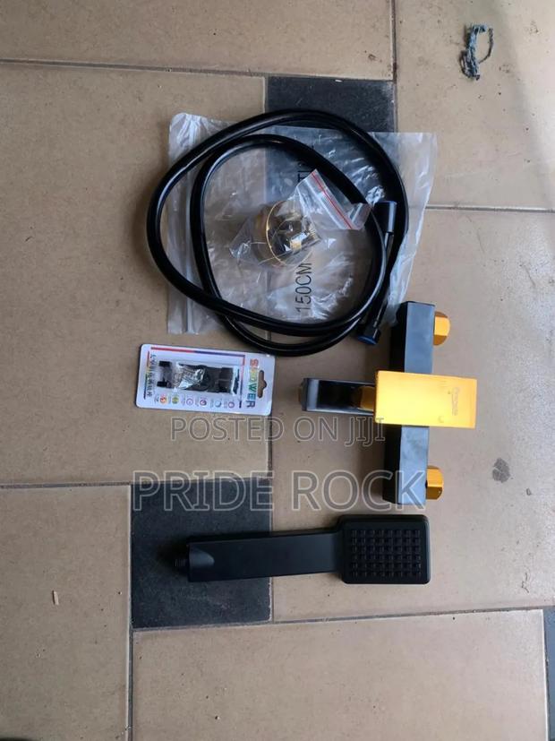 Black and Gold Telephone Shower Tap,Mixture Tap, Shower · Photo 1