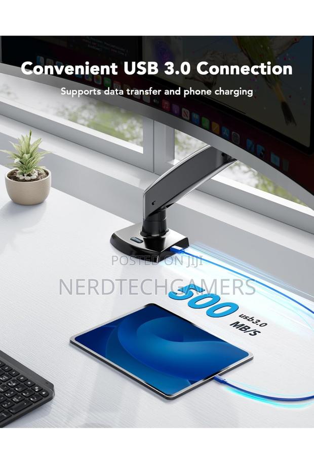 HUANUO Single Monitor Arm Holds 26.48 Lbs, Computer Monitor · Photo 4