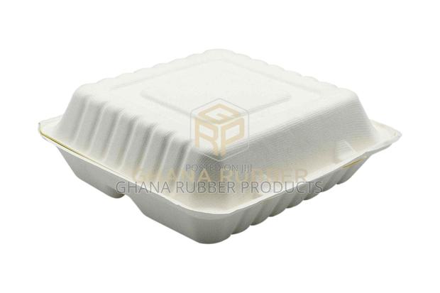 3-Section Bagasse Meal Box 9" (200pcs) · Photo 4