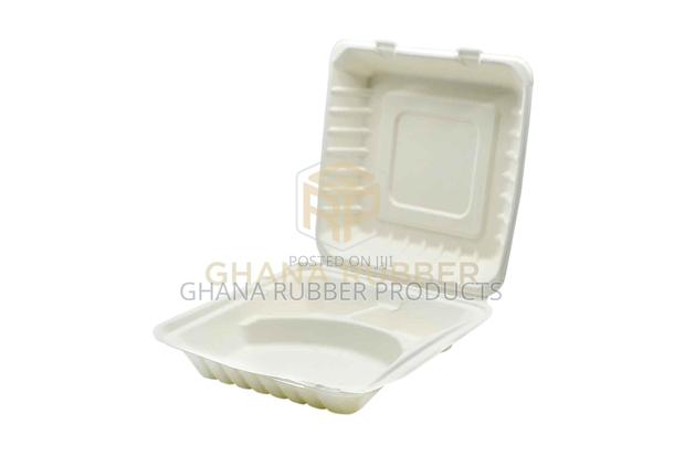3-Section Bagasse Meal Box 9" (200pcs) · Photo 5