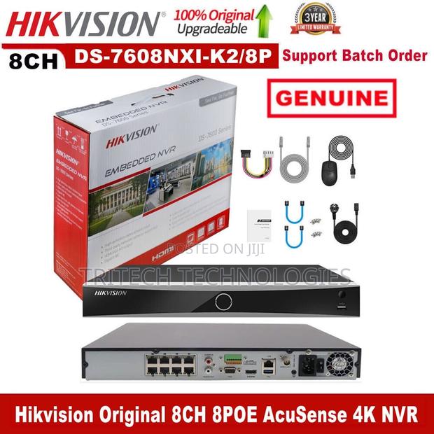 Hikvision Ds-7608nxi-/8p Acusense NVR 8ch + Poe · Photo 1