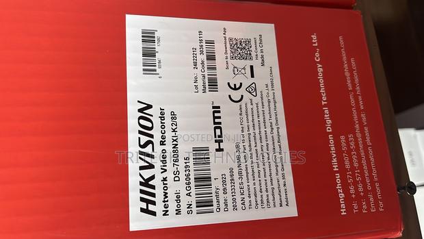 Hikvision Ds-7608nxi-/8p Acusense NVR 8ch + Poe · Photo 2