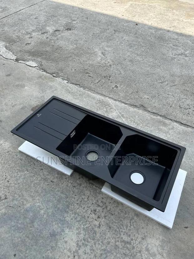 Marble Kitchen Sink-Black · Photo 1