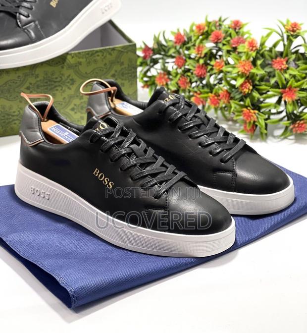 Boss Sleek Leather Sneaker · Photo 1