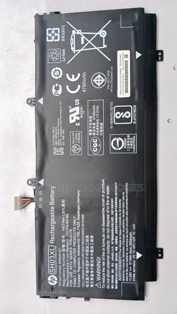 Original Hp Sh03xl Battery for Spectre X360 13-W000 13-W021 · Photo 3
