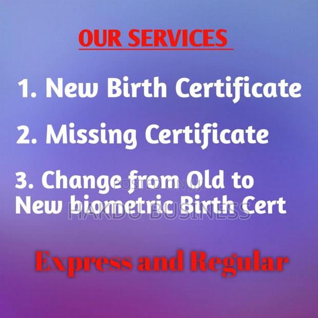 Biometric Birth Certificate (New/Replacement)