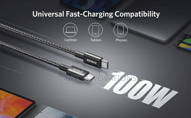 Nylon USB-C to USB-C 100W Cable · Photo 2