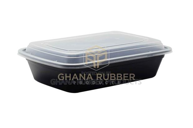 38oz Rectangle Black Microwavable Containers (150pcs)