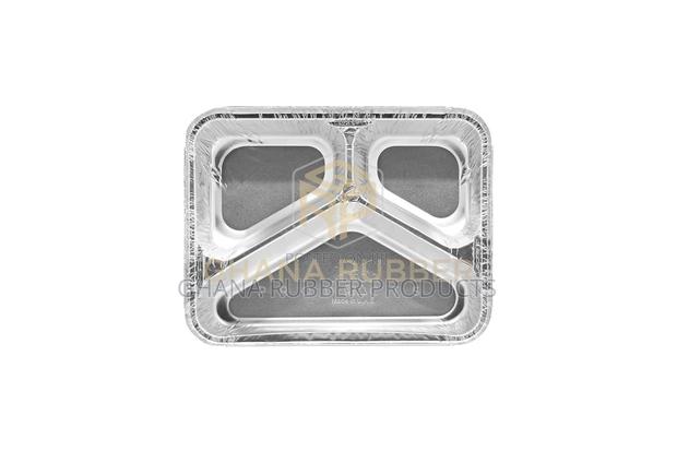 3-Section Aluminium Foil Food Containers+Lids(850ml)(500pcs) · Photo 2