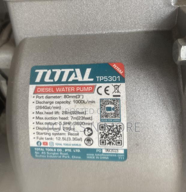 Total Diesel Water Pump 3” · Photo 2