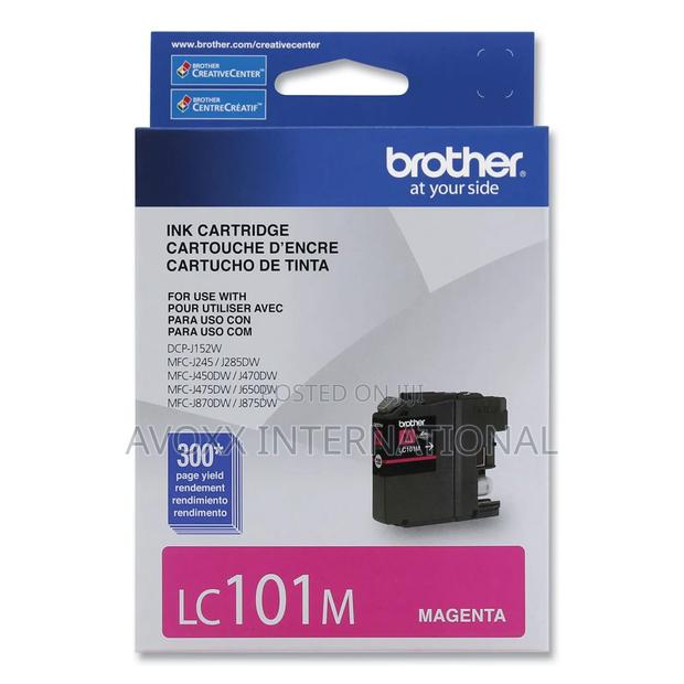 Brother Printer LC101M Magenta Ink Cartridge · Photo 1