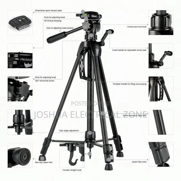 Tripod Stand for Camera and Phone, WEIFENG-3560 TRIPOD · Photo 2