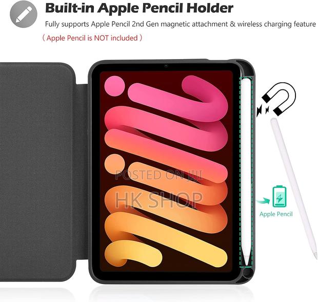 Slim Shockproof Smart Case With Pencil Holder for iPad Mini6 · Photo 2