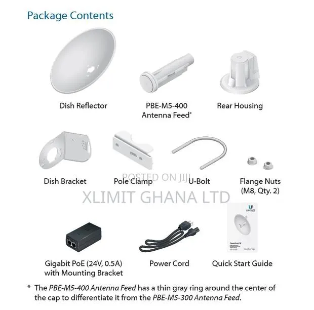 Ubiquiti Pbe-M5-400 Powerbeam Airmax Bridge · Photo 1
