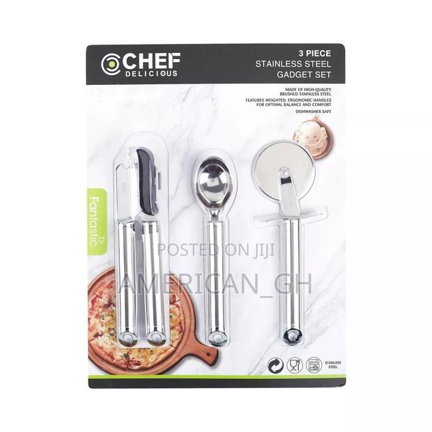 3 Pieces Stainless Steel Gadget Set · Photo 1