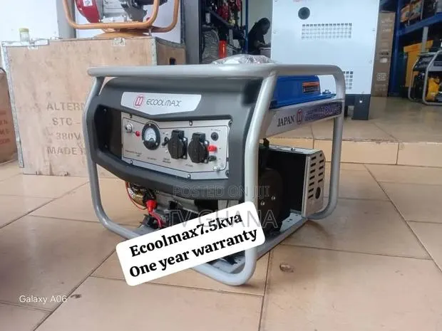 Ecoolmax 7.5kVA Key Start Petrol Generator – Powerful Backup 7.5kva · Photo 1