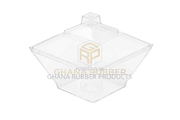 85ml Square Dessert Cups + Lids (288pcs)