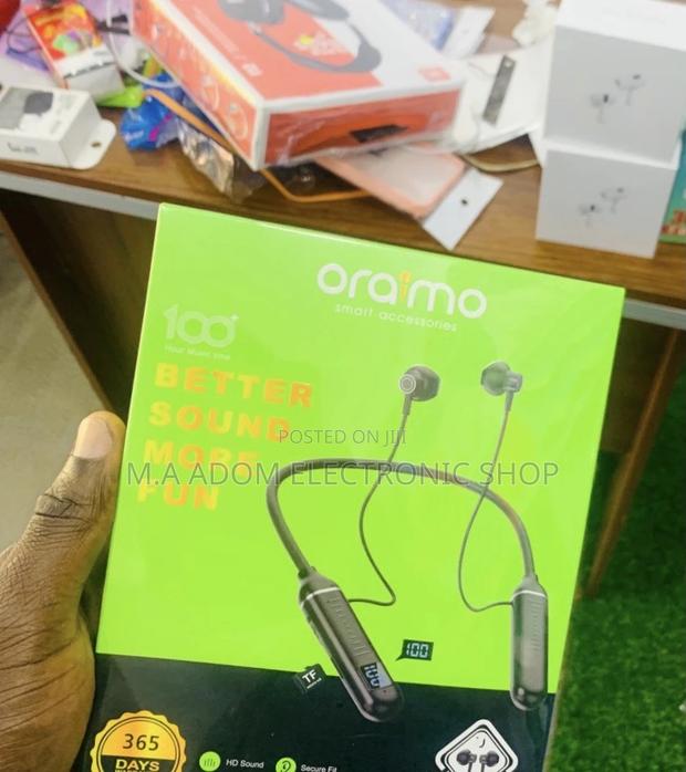 Quality Oraimo Bluetooth Neckband(Black) · Photo 1
